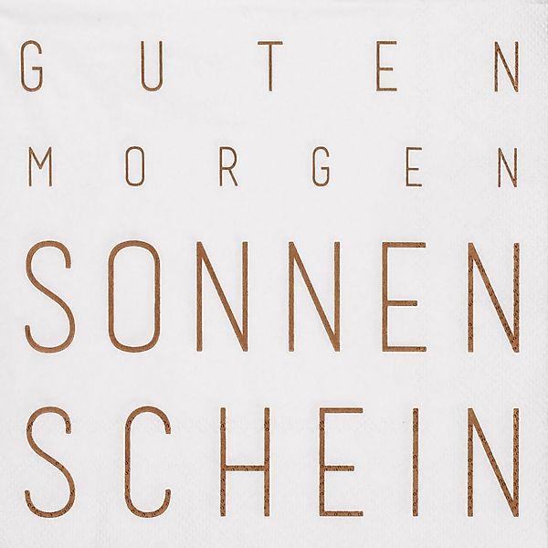 Serviette - Guten Morgen Sonnenschein 16,5x16,5 cm günstig online kaufen