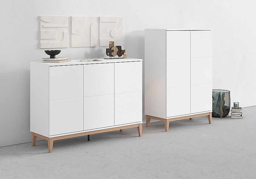 OTTO home Sideboard Maryd (1 St), Kommode, Untergestell in Holzoptik, Breit günstig online kaufen