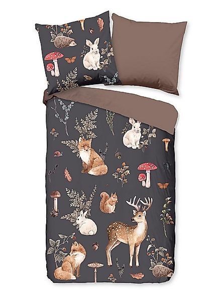 Pure Bettwäsche Microfaser Bettwäsche 135 X 200 cm + 1- 80 X 80 cm Rox bunt günstig online kaufen