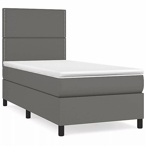 vidaXL Boxspringbett mit Matratze Cappuccino-Braun 80x200cm Kunstleder14660 günstig online kaufen