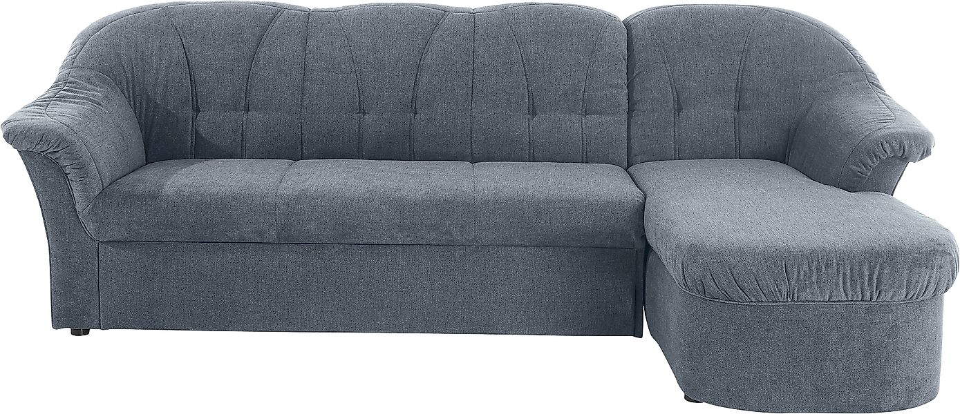DOMO collection Ecksofa »Pegnitz, elegante Rückensteppung, komfortabel, Bre günstig online kaufen