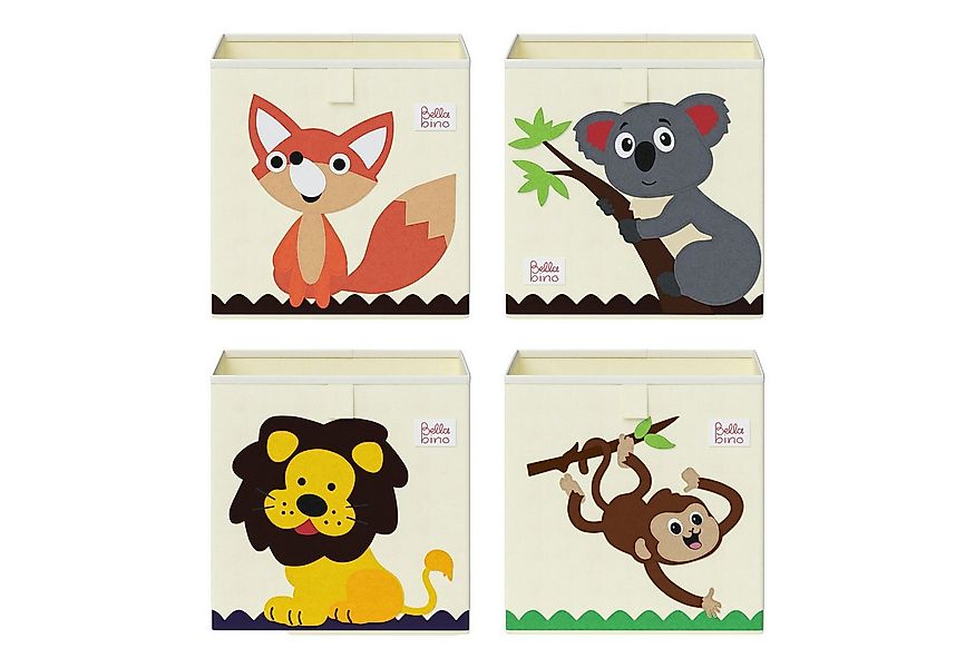 Bellabino Aufbewahrungsbox für Kinderzimmer Helme (Löwe/Affe/Koala/Fuchs, 4 günstig online kaufen