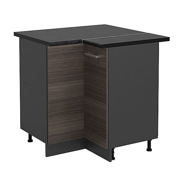 Vicco Eckunterschrank R-Line, Edelgrau/Anthrazit, 75.6 cm, AP Anthrazit günstig online kaufen