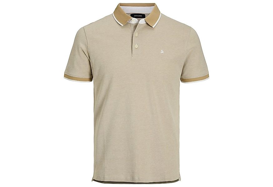 Jack & Jones Poloshirt Jack&Jones Übergrößen Poloshirt beige JJEPAULOS günstig online kaufen