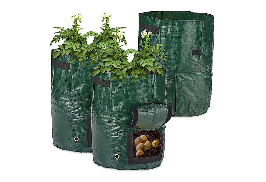 relaxdays Pflanzkübel Kartoffel Pflanzsack 3er Set günstig online kaufen