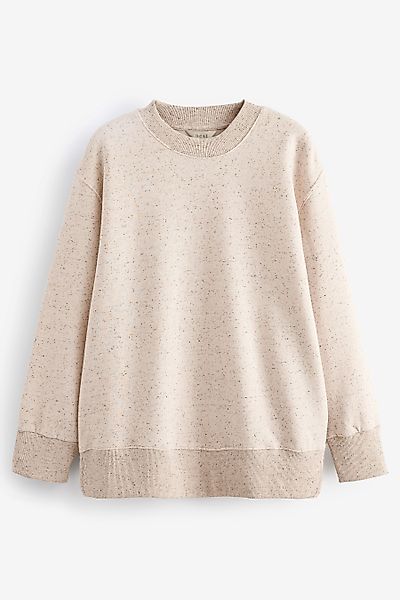 Next Longsweatshirt Angerautes Relaxed Fit Oversized-Sweatshirt günstig online kaufen