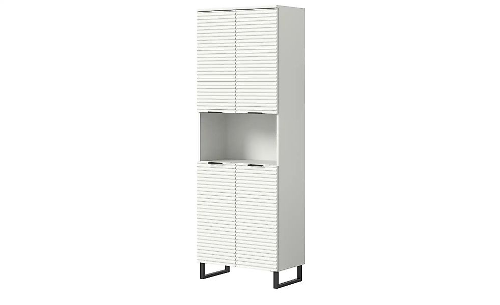 Hochschrank Riff Weiß Nachbildung 193 cm x 70 cm x 34 cm günstig online kaufen