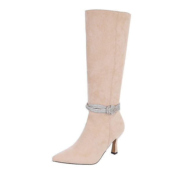 Ital-Design Damen Elegant High-Heel-Stiefel (87108681) Pfennig-/Stilettoabs günstig online kaufen