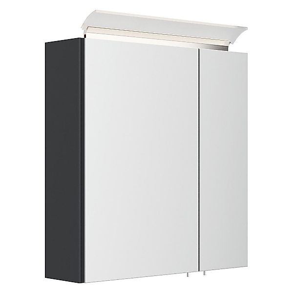 Lomadox Spiegelschrank BATLEY-02 60cm breit, grau günstig online kaufen