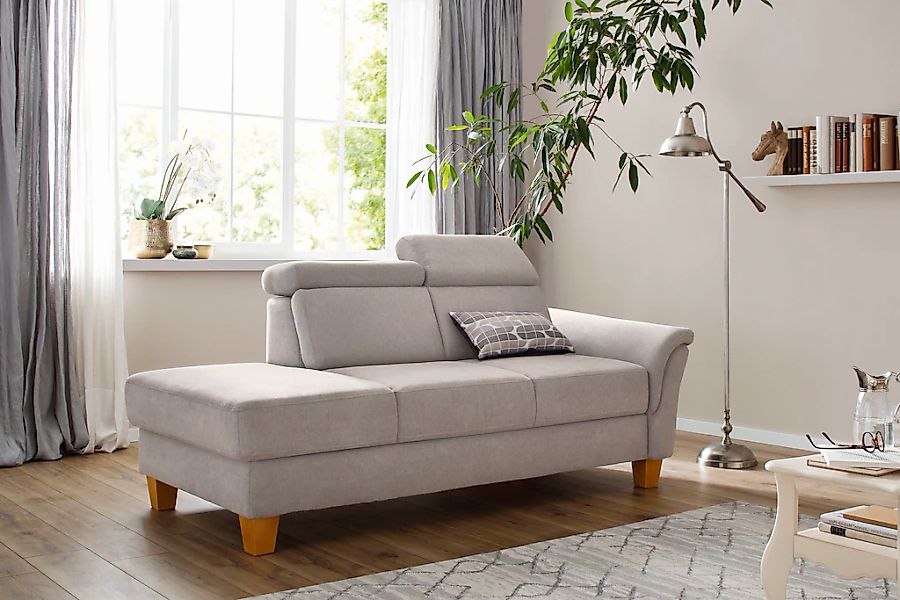 Home affaire Recamiere "Conville" incl. Kopfteilverstellung, Federkern, wah günstig online kaufen