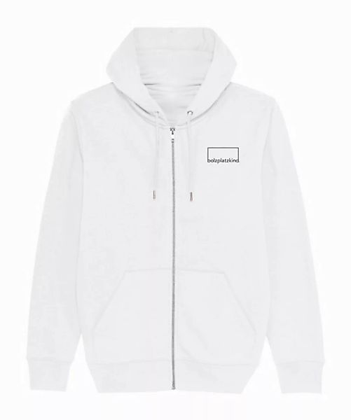 Bolzplatzkind Sweatjacke "Legende" Zipper Beige Baumwolle günstig online kaufen