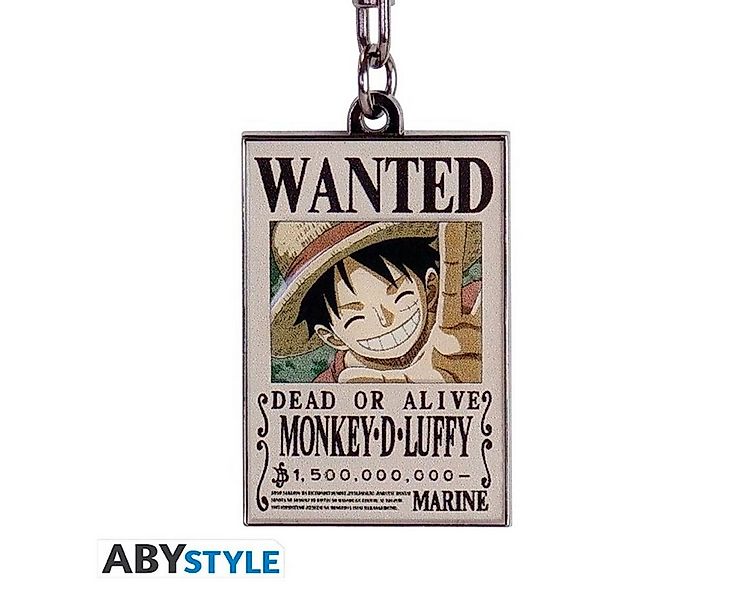 ABYstyle Schlüsselanhänger Keychain "Wanted Luffy" günstig online kaufen