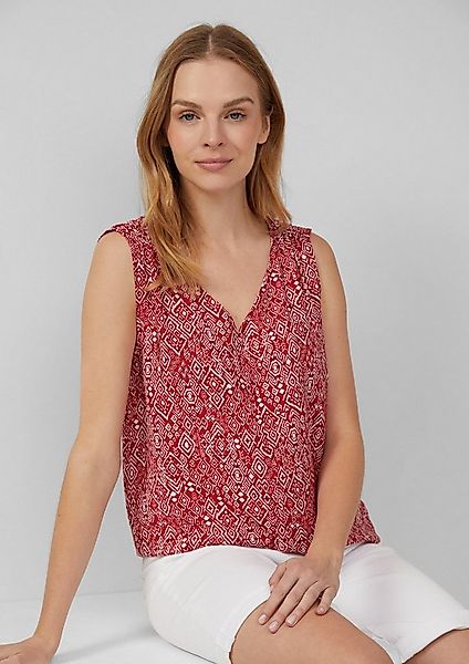 s.Oliver Blusentop Bluse Blusentop aus Viskosemix mit Raffung günstig online kaufen
