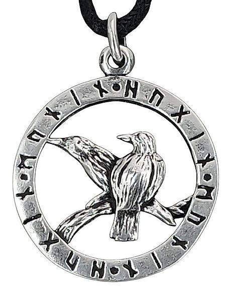 Kiss of Leather Kettenanhänger Odins Raben Hugin Munin Sterling Silber 925 günstig online kaufen