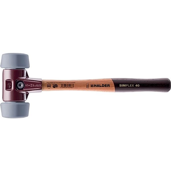 Halder Simplex Schonhammer Ø 50 40 mm TPE-mid Grau mit Tempergussgehäuse günstig online kaufen