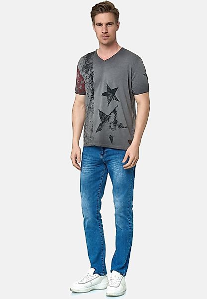 Rusty Neal T-Shirt mit V-Neck günstig online kaufen