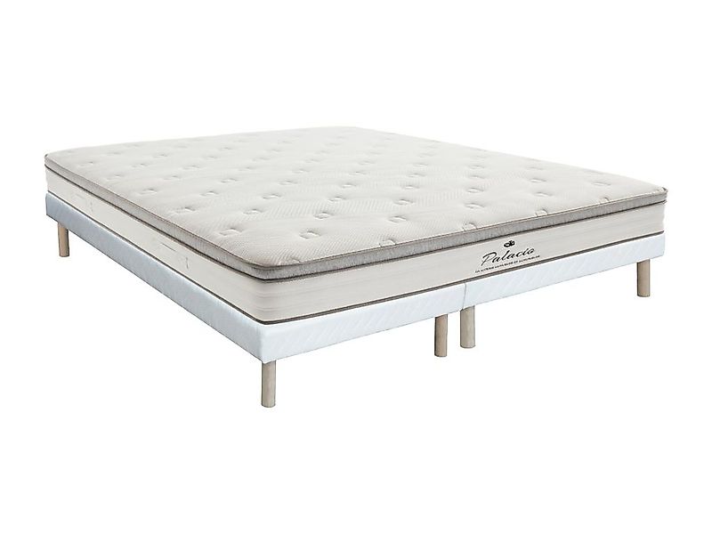 Bett-Set 180x200 cm - Polsterbettgestell + Taschenfederkernmatratze 7 Zonen günstig online kaufen