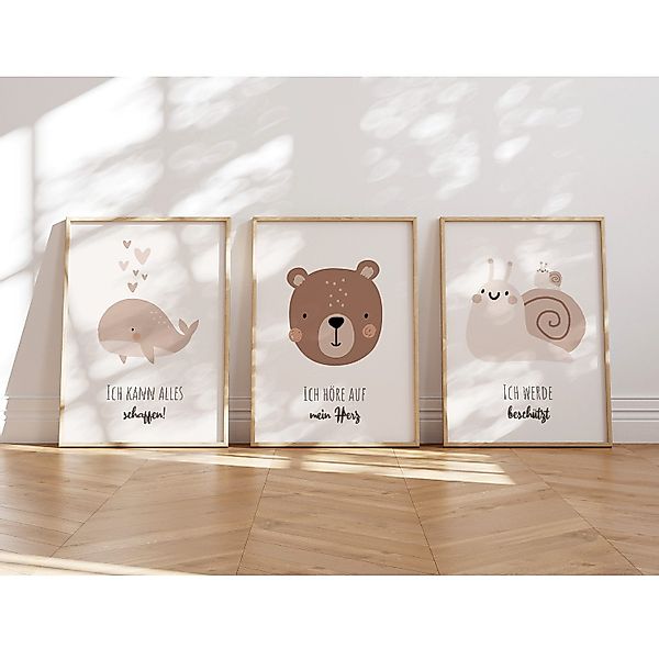 MeinBaby123® Poster Affirmationsbilder, Bilder Kinderzimmer Deko günstig online kaufen