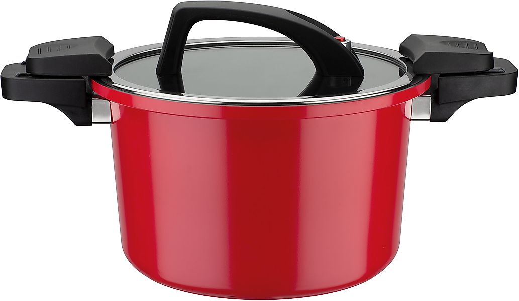 GSW Dampfgartopf »Gourmet«, Aluminium, Dampfkochtopf mit Ventil zum Druckau günstig online kaufen