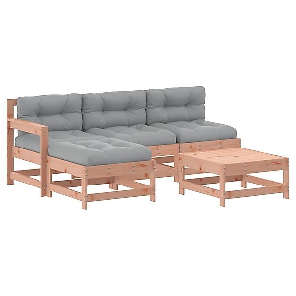 vidaXL Gartenlounge-Set 5-tlg. Garten-Lounge-Set mit Kissen günstig online kaufen