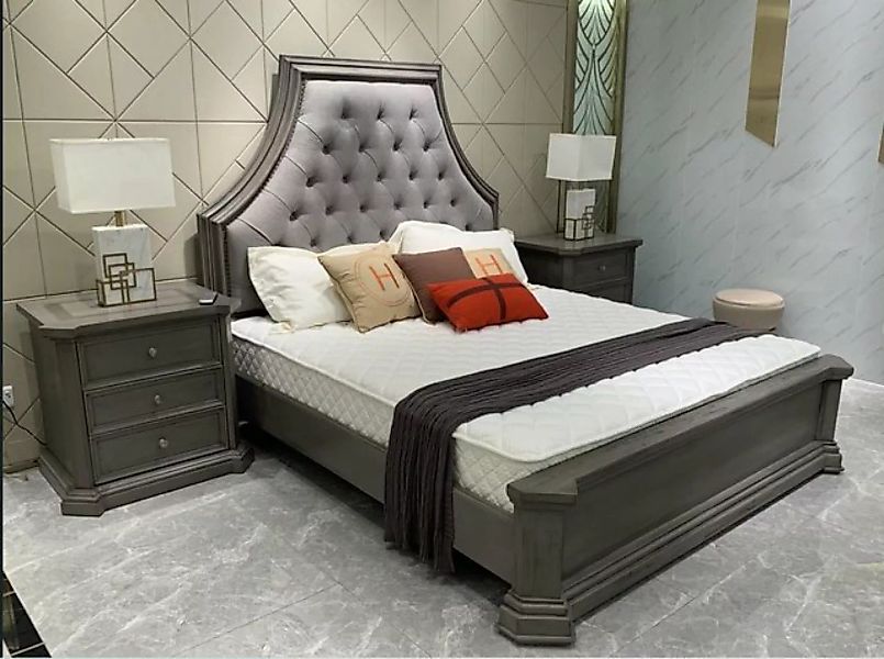 JVmoebel Bett, Schlafzimmer Ehebett Design Doppelbett Chesterfield Bett Pol günstig online kaufen