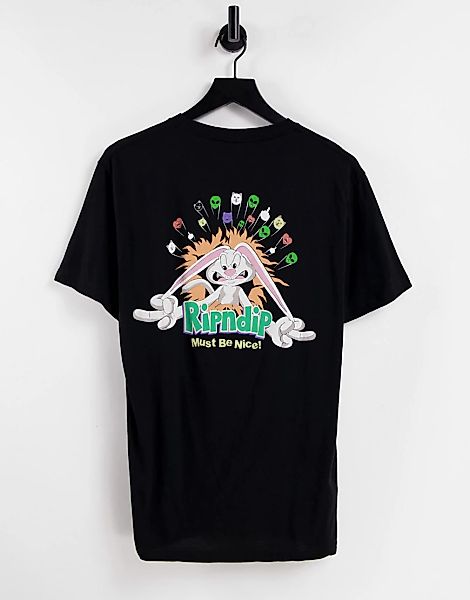 RIPNDIP – Silly Nerm – T-Shirt in Schwarz mit Rückenprint günstig online kaufen