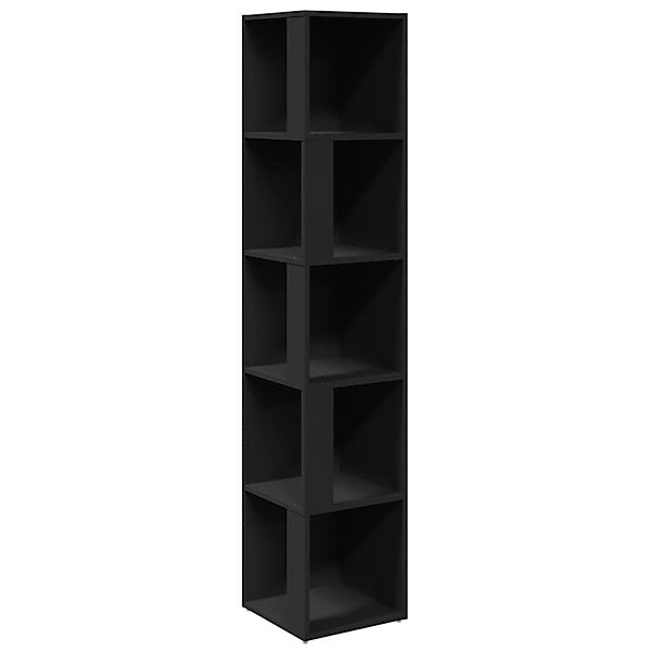 vidaXL Eckregal Schwarz 33x33x164,5 cm Holzwerkstoff günstig online kaufen
