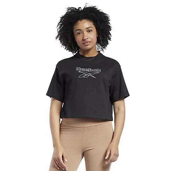 Reebok Classics Big Logo Kurzärmeliges T-shirt 2XS Black günstig online kaufen