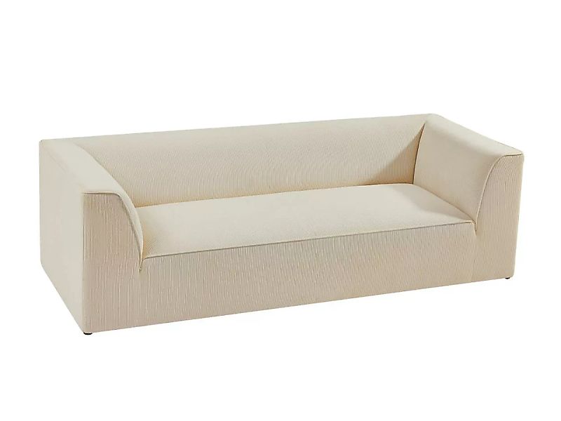 Sofa 3-Sitzer - Cord - Beige - MERANZA von Pascal Morabito günstig online kaufen