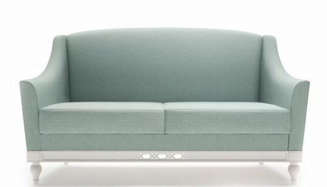 Casa Padrino 2-Sitzer Luxus Jugendstil 2er Sofa Mintgrün / Weiß 152 x 90 x günstig online kaufen