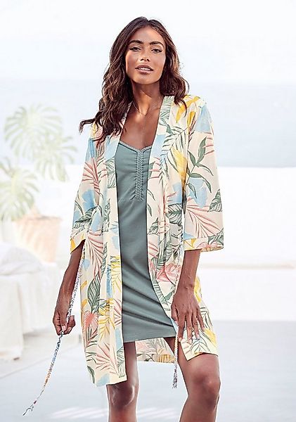 Vivance Dreams Kimono, Kurzform, Baumwoll-Mix, Kimono-Kragen, Gürtel, uni o günstig online kaufen