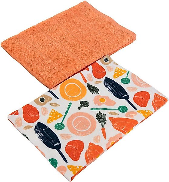Egeria Geschirrtuch PAN, (Set, 2-tlg), 2x 40x60 cm günstig online kaufen