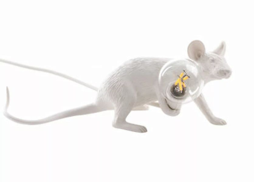Tischleuchte Mouse Lie Down #3/  Souris allongée plastikmaterial weiß / lie günstig online kaufen