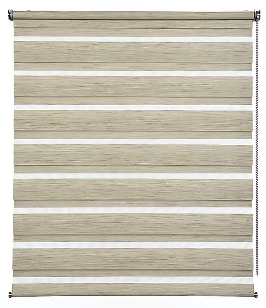 GARDINIA Doppelrollo »de luxe« halbtransparent Sichtschutz mit Bohren/ohne günstig online kaufen