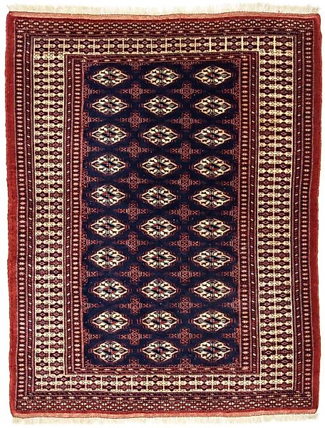 morgenland Wollteppich »Turkaman Durchgemustert Rosso 186 x 139 cm«, rechte günstig online kaufen