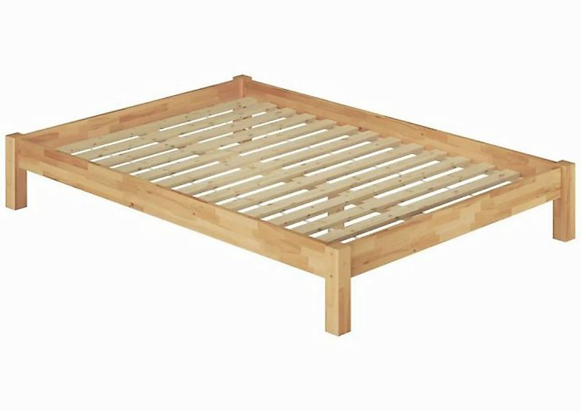 ERST-HOLZ Einzelbett Breites Einzelbett Überlänge 120x220 Buche mit Federho günstig online kaufen