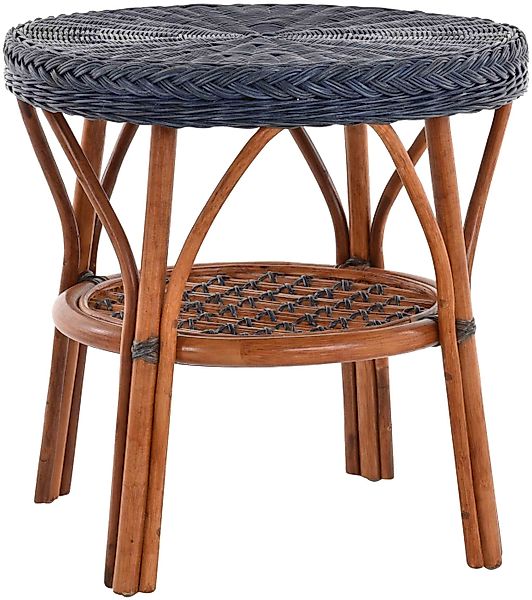 Krines Home Wohnzimmertisch Rattan Beistelltisch Rund günstig online kaufen