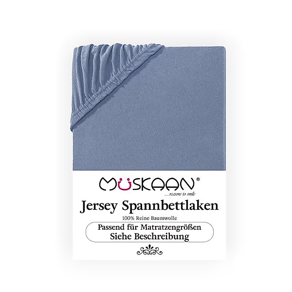 Müskaan Spannbettlaken Spannbetttuch Bettlaken Spannbetttücher Leintuch günstig online kaufen