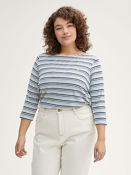 TOM TAILOR PLUS 3/4-Arm-Shirt Plus Size günstig online kaufen