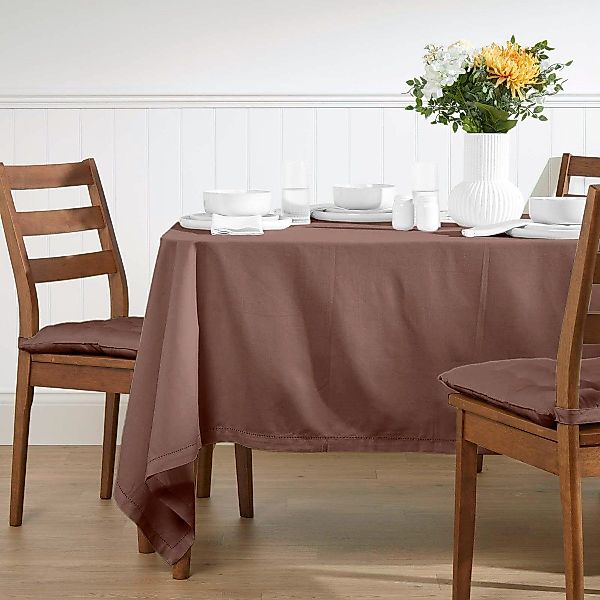 Homescapes Tischdecke Tischdecke braun – 137 günstig online kaufen
