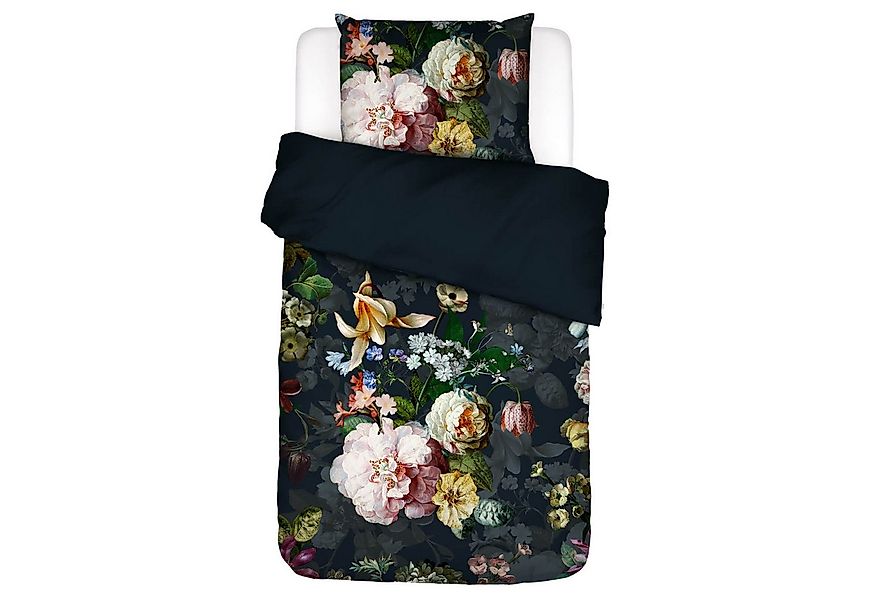 Essenza Bettwäsche Fleurel Indigo Blue, Baumwolle, 2 teilig, Floral, Flanel günstig online kaufen