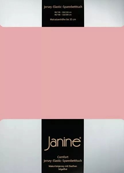 Janine Janine Spannbetttuch Elastic-Jersey 5002 zartmauve (31) Größe:  100x günstig online kaufen