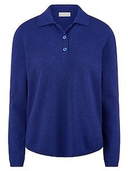 Polo-Pullover aus 100% Kaschmir include blau günstig online kaufen