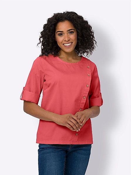 Sieh an! Klassische Bluse Jeansbluse günstig online kaufen