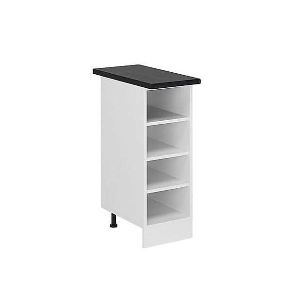 Vicco Küchenregal R-Line Offener Küchenschrank Weiß 30 cm AP Anthrazit günstig online kaufen