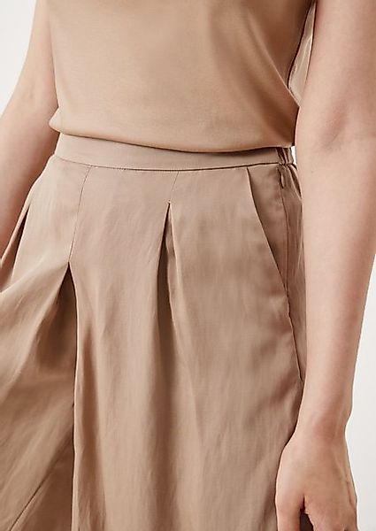 s.Oliver BLACK LABEL 7/8-Hose Loose: Wide leg-Hosenrock Raffung günstig online kaufen