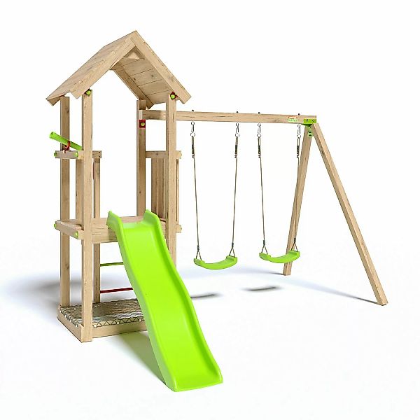 Trigano Spielturm Easy Xplorer 2,50 m Inkl. Rutsche Sandkasten und Schaukel günstig online kaufen