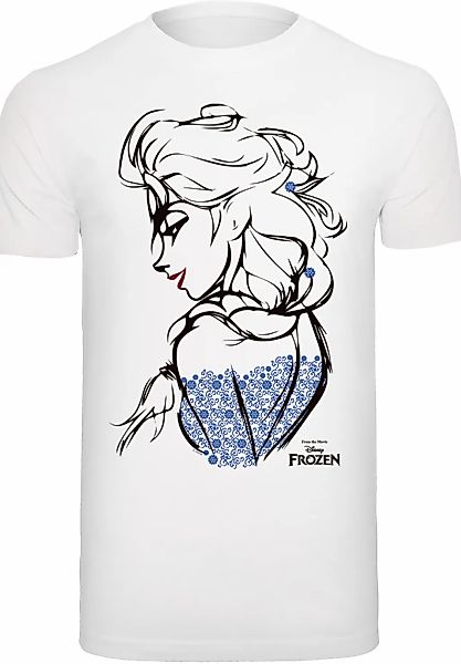 F4NT4STIC T-Shirt "Disney Frozen Elsa Sketch Mono", Herren,Premium Merch,Re günstig online kaufen
