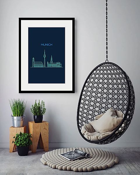 queence Bild »Munich Sightseeing«, Städte-Stadt-Deutschland-München-Schrift günstig online kaufen