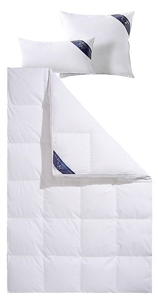 Excellent Daunenbettdecke + 3-Kammer-Kopfkissen Davos, Füllung: günstig online kaufen